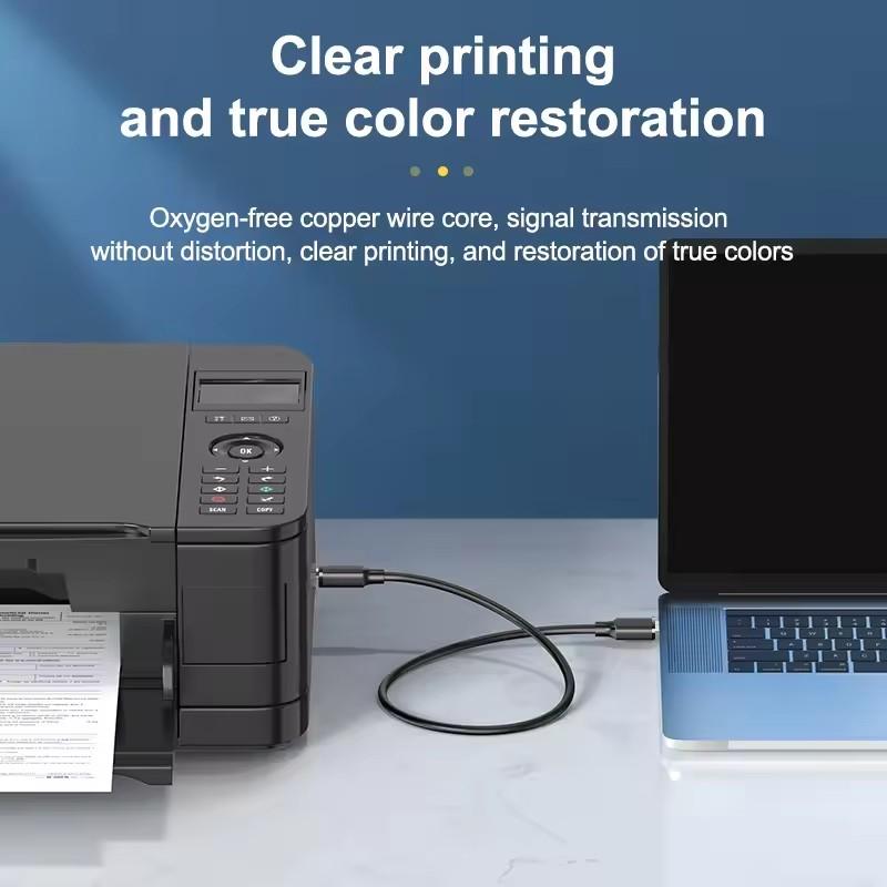 Кабель USB Type-C на USB Type B 2.0 для нового MacBook Pro HP Canon Brother Epson Dell Samsung Принтер Type C Кабели для принтера/сканера