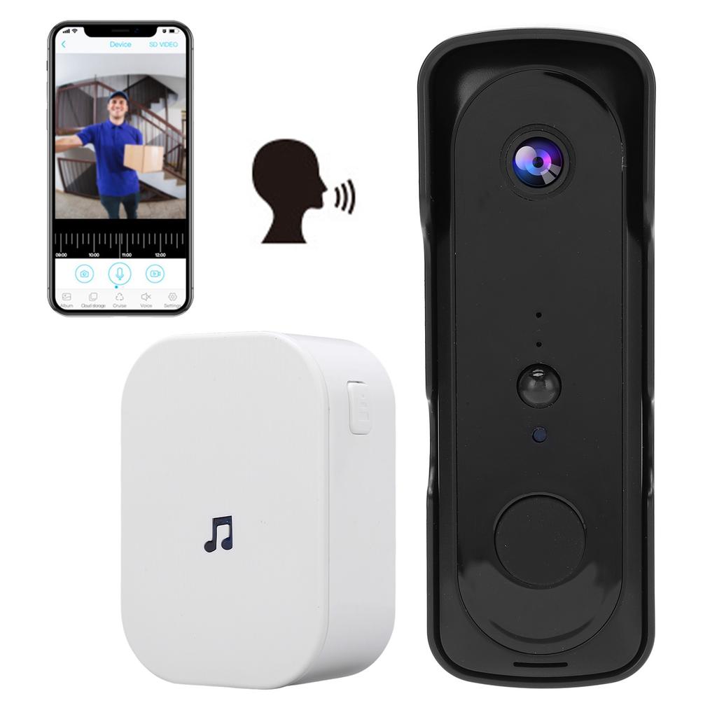 1080P Wifi Видеодомофон Двусторонняя Аудио Инфракрасное Ночное Видение Обнаружение Движения Домашняя Безопасность