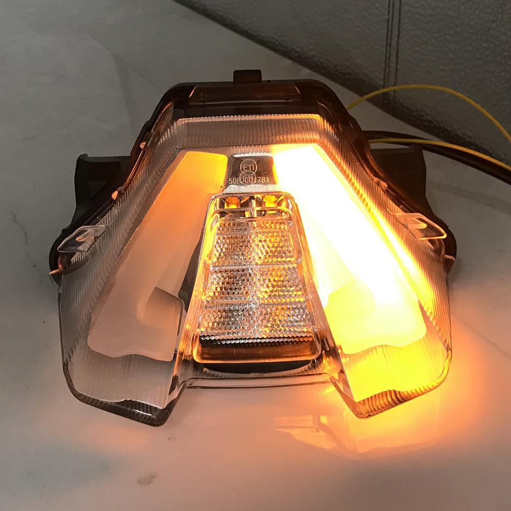 Задний стоп-сигнал, светодиодный указатель поворота для 2021-2022 Yamaha MT-07 MT07, черный