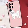 Cartoon Maltese Dog Case For Samsung Galaxy S22 Ultra S20 FE S21 FE S8 S9 S10 Plus Note 10 20 S23 Ultra Cover