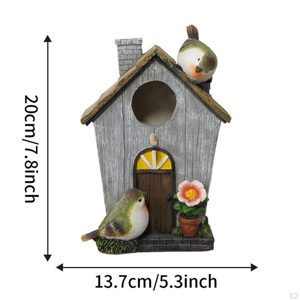 Outside Bird House Garden Decoration, Birds Shelter, Creative Lovers Gift, Birdhouse,