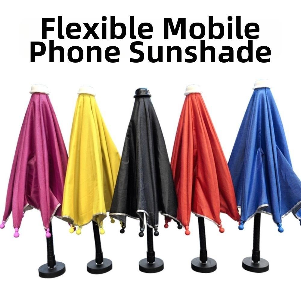 360° Rotation Car Mobile Phone Sunshade Bending Design Auto Phone Umbrella Cover Car Mobile Use