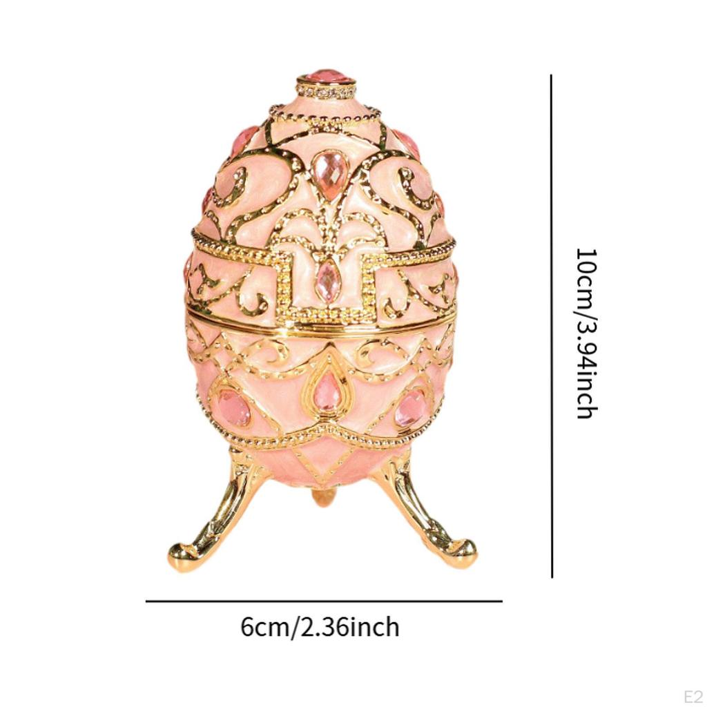 Эмалированная шкатулка для украшений, украшение для пасхального декора в виде яйца для подвесок