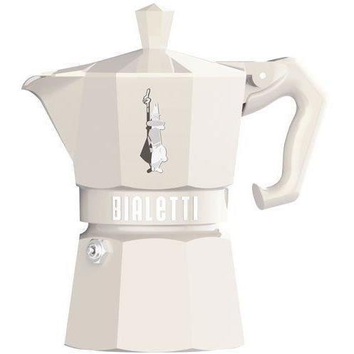 Cafetière Italienne - BIALETTI - MOKA Exclusive - 3 Tasses - Crème