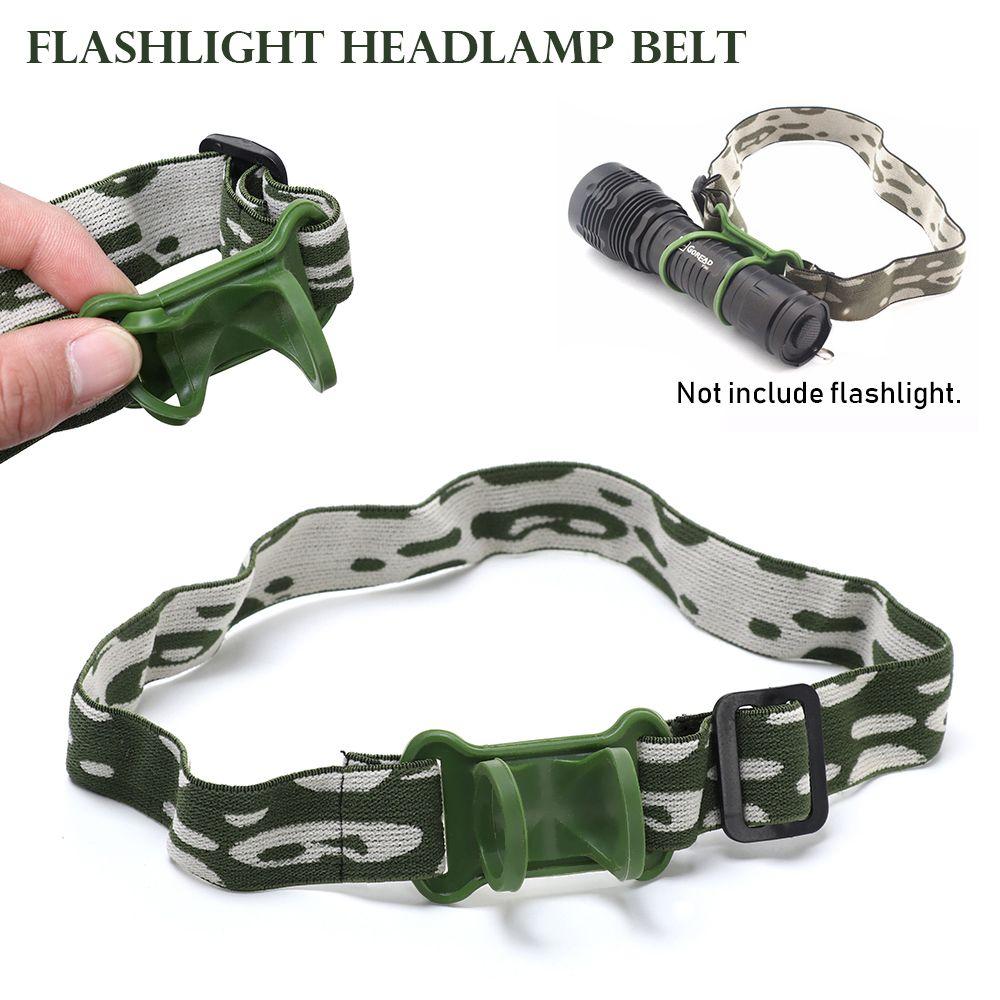 Camo color For 18650 Headlamp Headband head Belt Strap Flashlight Lamp Torch Headlight Mount Holder