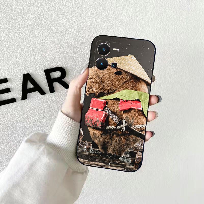 Чехол для телефона с изображением капибары для VIVO Y53S Y33S Y01 Y22S Y31 Y21 Y70 Y21S Y72 Y51 Y35 Y76 V21 V2023 V21E V20 SE