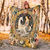 1PC Medieval Lady and Unicorn blanket, al season lightweigh Poster blanket home office outdoor nap multifunc Poster blanketional blanket