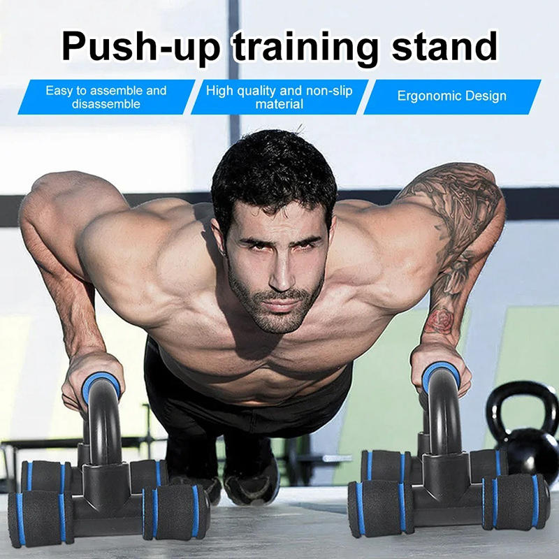 H-Type Push Up Stands Non-Slip Home Fitness Equipment for Chest Arm Core Strength Training Ergonomic Push Up Bars