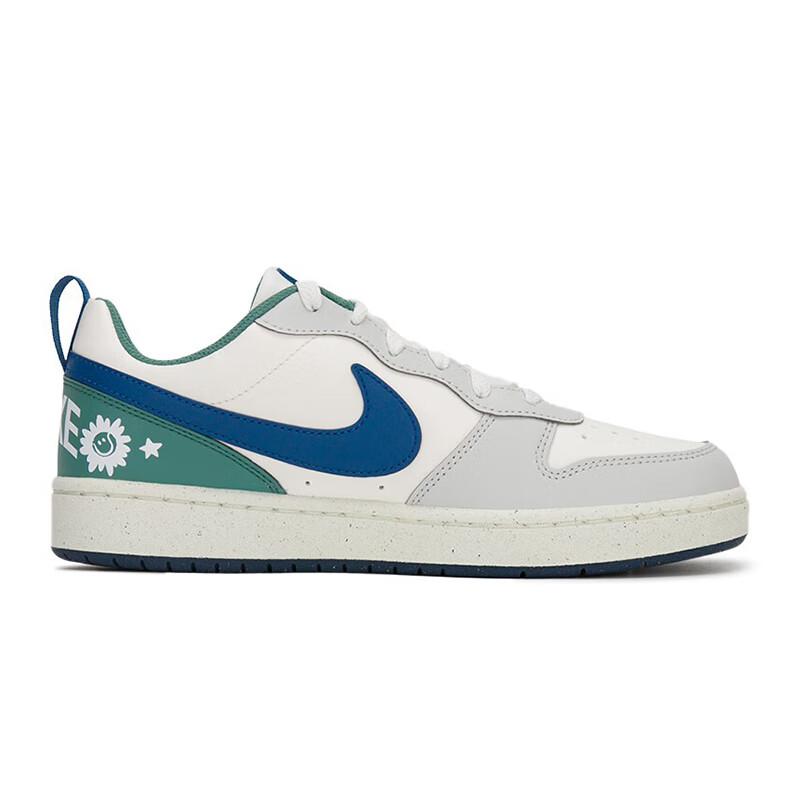 Nike Кроссовки Court Borough Low Recraft GS Sail Court Blue Bicoastal для детей, кремовые HM3722-141
