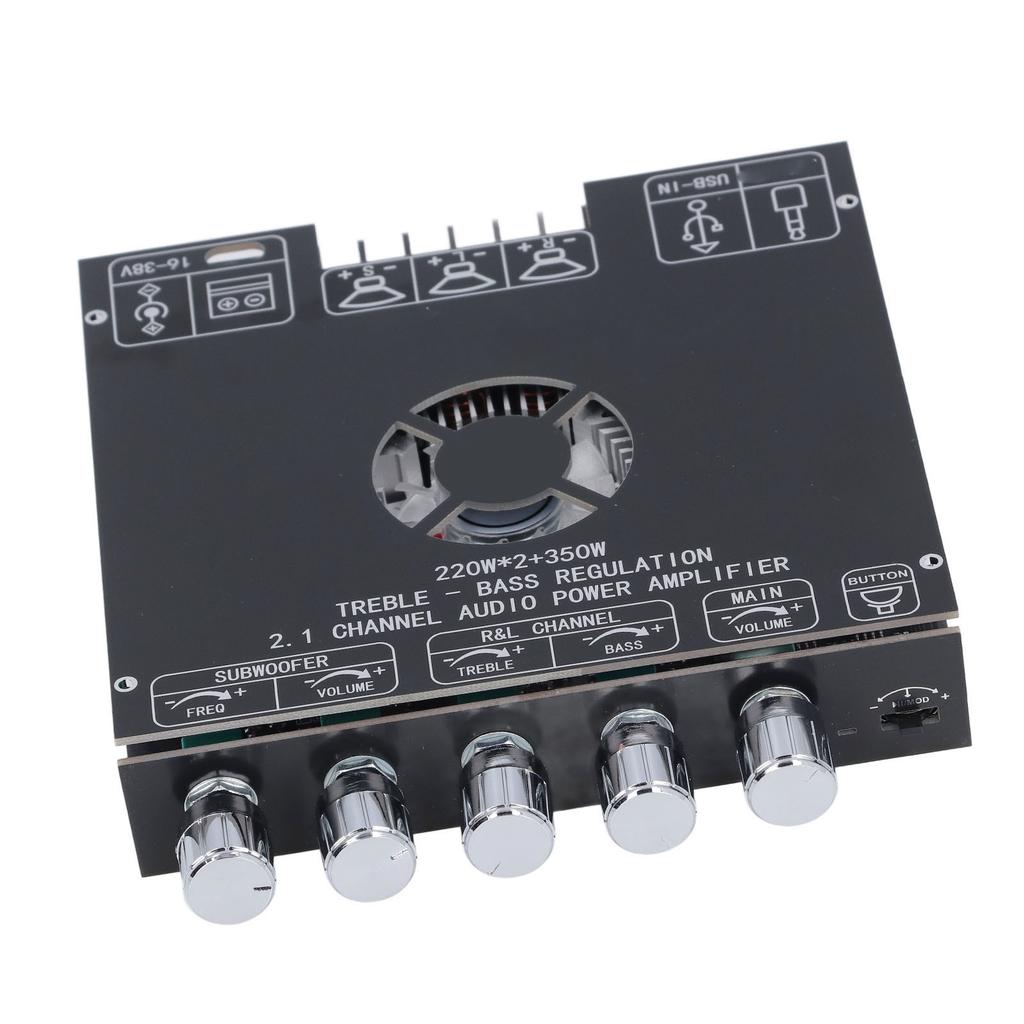 ZK AS21 Bluetooth Amplifier Board Dual Channel TPA3255 Chip 220Wx2 Plus 350W Sound Power Amplifier Module 16‑38V