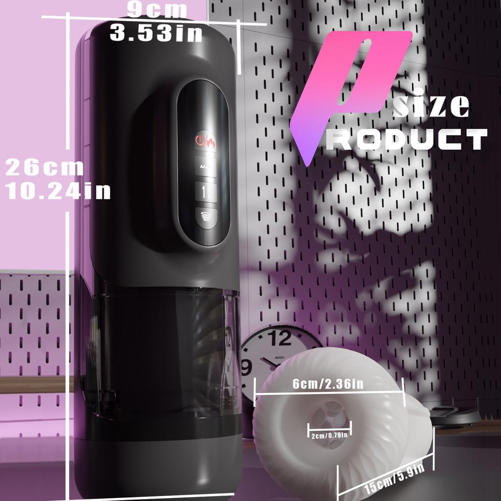 4-in-1 Automatic Male Masturbator with Sucking Heated Vibration and Penis Pump Ultimate Male Pleasure Toy Male Adult Toys
