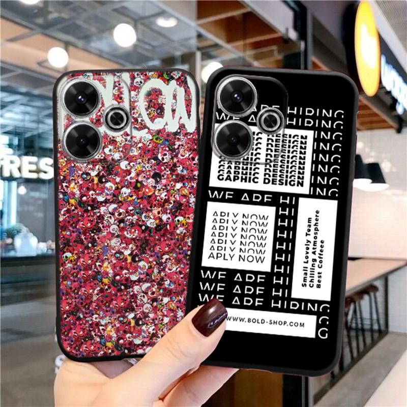 Крутой мультяшный чехол для iPhone Samsung A55 M34 S24 Xiaomi Redmi 13 Pro 14C Huawei Honor противоударный чехол для телефона черный матовый TPU антицарапающийся полный чехол