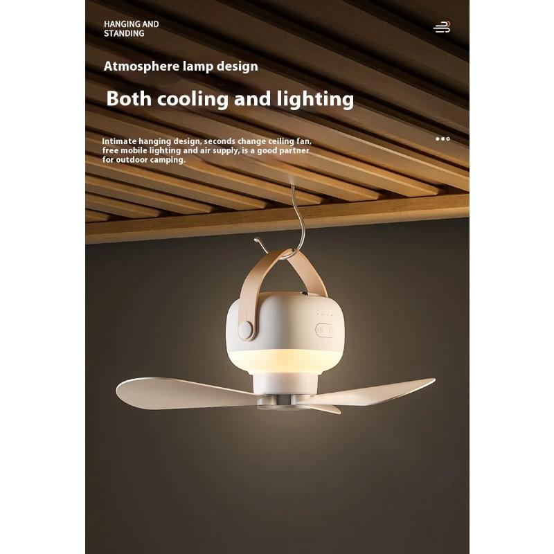 1 шт. портативный потолочный вентилятор перезаряжаемый светодиодный электрический вентилятор для дома и отдыха на природе потолочный вентилятор