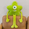 Green Star Cushion One-eyed Monster Expression Cushion Funny Cute Long Legs Plush Toy Creative Doll Girl
