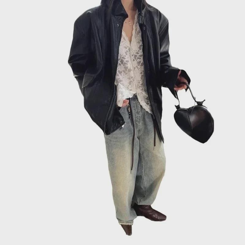 Women's 2024 Early Autumn Long-Sleeve Slim Lace Top