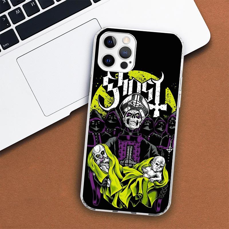 Ghost Papa Emeritus Phone Case For Apple iPhone 11 12 13 15 14 Pro 7 XR X XS Max 8 Plus + Mini SE Customized Print Soft Cover