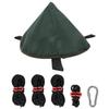 KOMCLUB Адаптер для соединения брезента с одной стойкой Tent Tongari Circus TC Hexa Tipi Tarp Flame Water Карабин Растяжка В комплекте Палатка, Шляпа, Шляпа, Брезент,