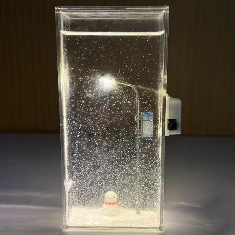 Материалы для DIY Ночник со снежной сценой Рождественский декор Ночник со снежным пейзажем