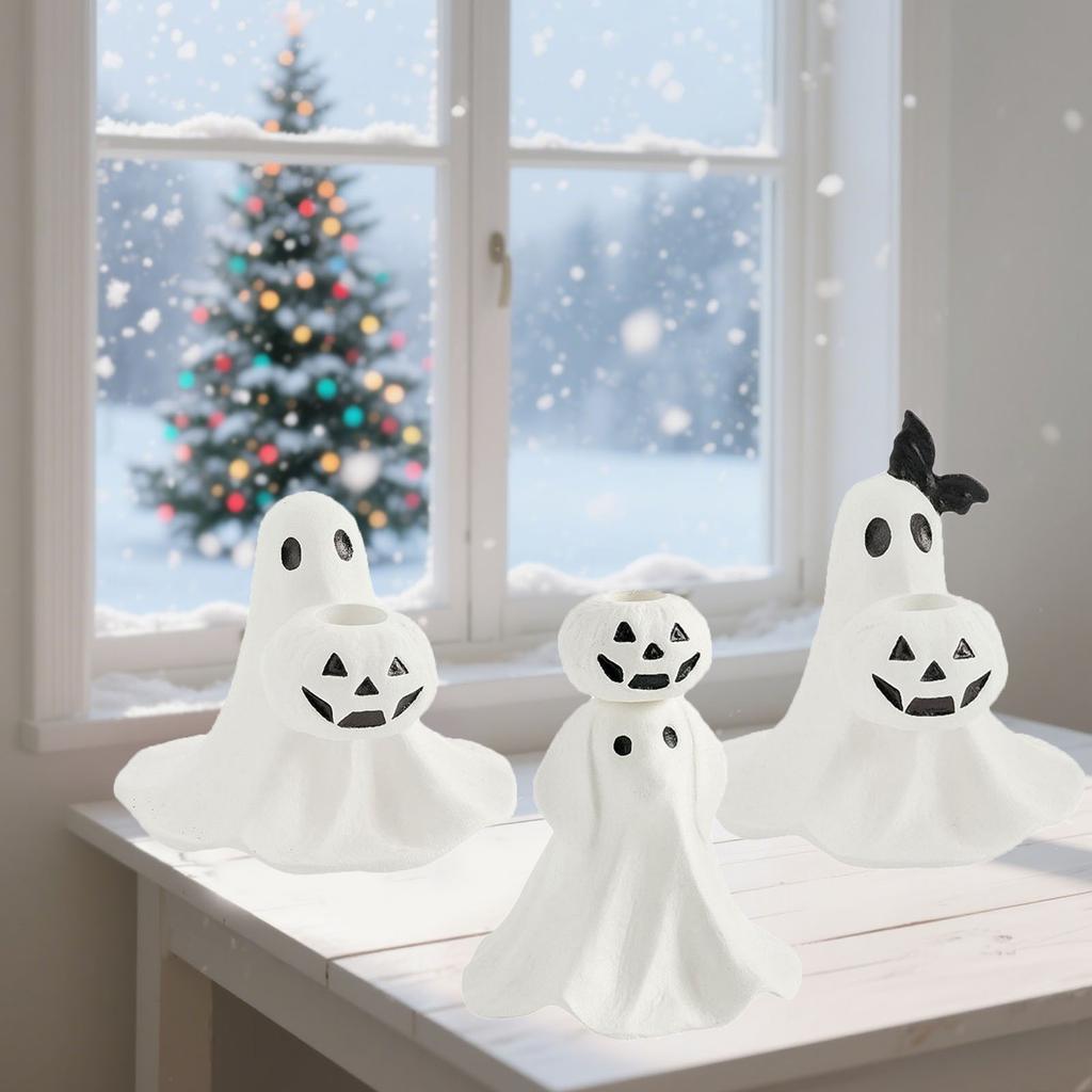 Подсвечник, Лучший подарок на Хэллоуин, Отверстие для свечи отделено алюминиевым листом