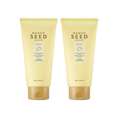Увлажняющая кремообразная очищающая пенка с шёлком семян манго, большая ёмкость, 300 мл, 2 шт.