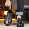 Модные повседневные туфли из коровьей кожи для мужчин весна-осень с мягкой подошвой, новые дизайнерские мужские туфли, однотонные туфли для вождения, мужские