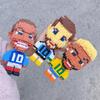 Football Star Number 10 Building Blocks Set: Educational Cartoon Anime Assembly for Kids