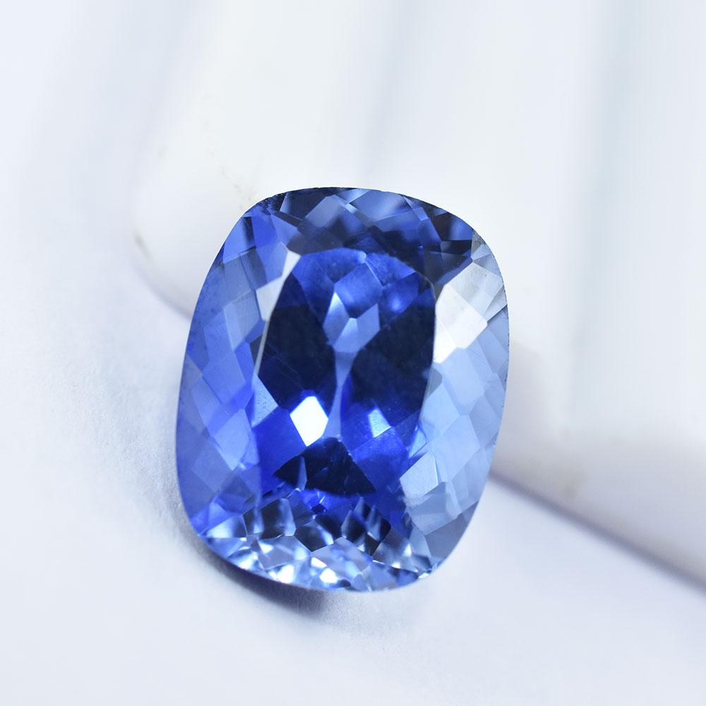 Natural Blue Sapphire 7.7 Ct Perfect Cushion Shape Gemstone