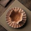 Летний Новый Набор Чашек из Грубой Керамики Ручной Работы в Форме Лепестков с Ретро Подставкой-Камнем, Креативная Чайная Чашка в Форме Листа Лотоса, Высокая Эстетика, Домашний Декор