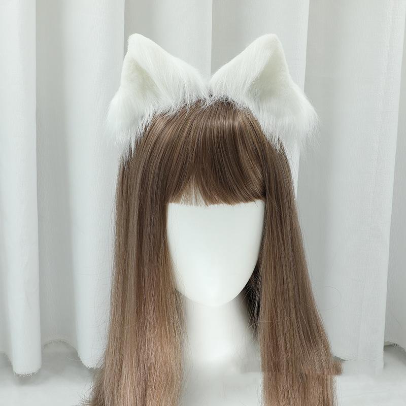 Плюшевые кошачьи ушки заколки для волос Лолита Косплей Аксессуары для волос Уши пушистых животных головные уборы для вечеринок