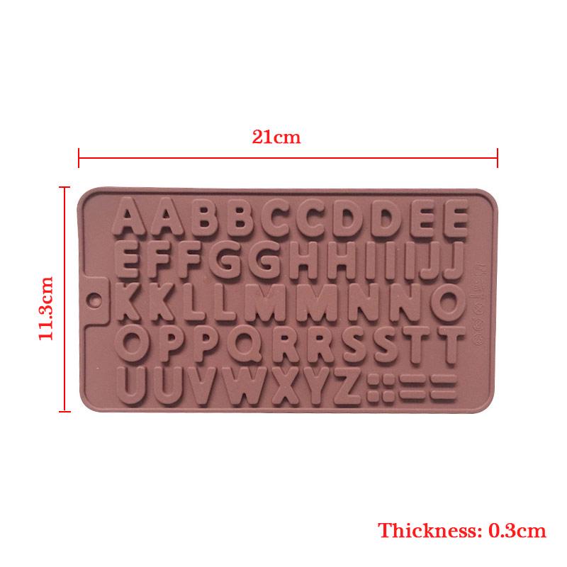 Силиконовые инструменты для выпечки, инструменты для украшения торта, форма для печенья, помадки, пищевые буквы и цифры, шоколадная форма, популярная, 1 шт., изящные украшения