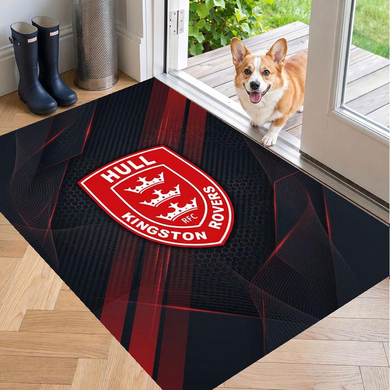 Soft Floor Carpet Hull KR Pattern Area Rug Decorative Mat For Home Room Decoration