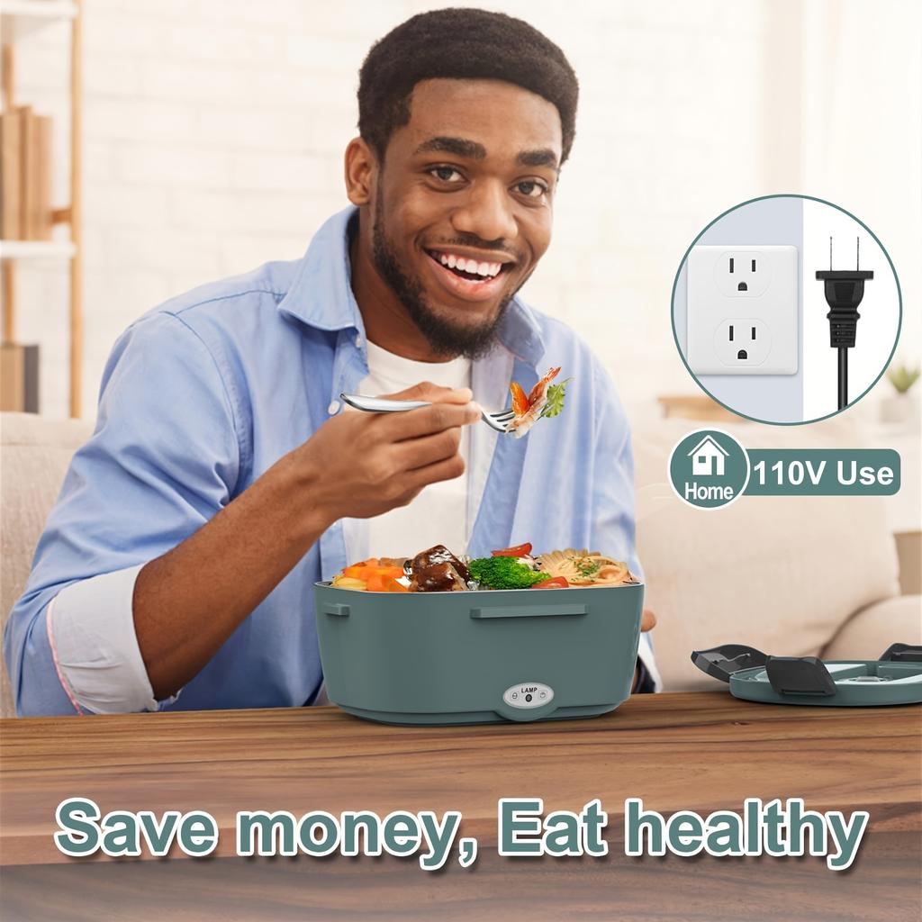 Электрический подогреватель для ланч-бокса 3 в 1, переносной термоконтейнер, герметичный, подогреваемый, подходит для взрослых, 12 В/24 В 110 В для обогрева автомобиля/дома