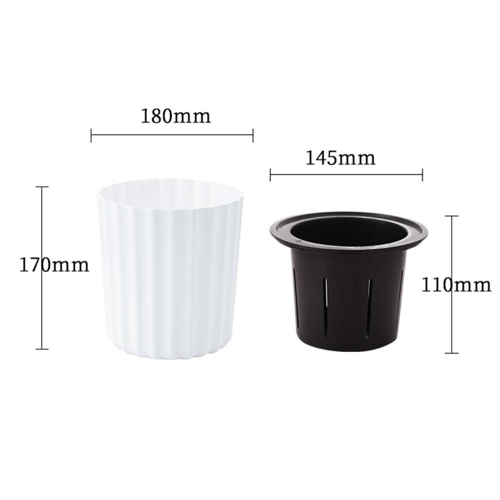 Однотонный самополивающийся цветочный горшок Домашнее украшение Садовые принадлежности Ленивый влагопоглощающий цветочный горшок Пластиковый мини-горшок для растений