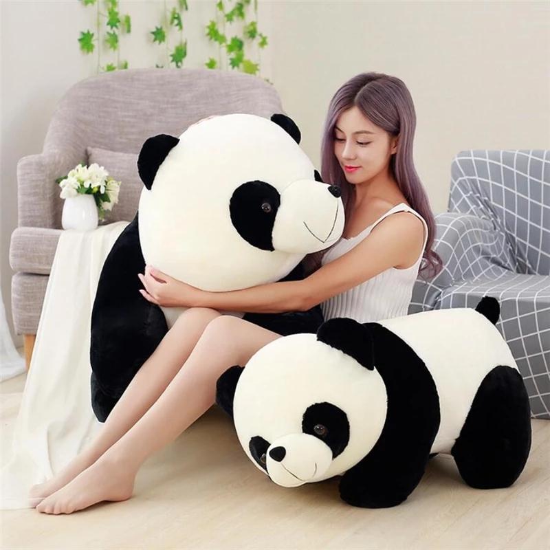 Cute Baby Big Giant Panda Bear Plush Stuffed Animal Doll Animals Toy Pillow Cartoon Dolls Girls Lover Gifts