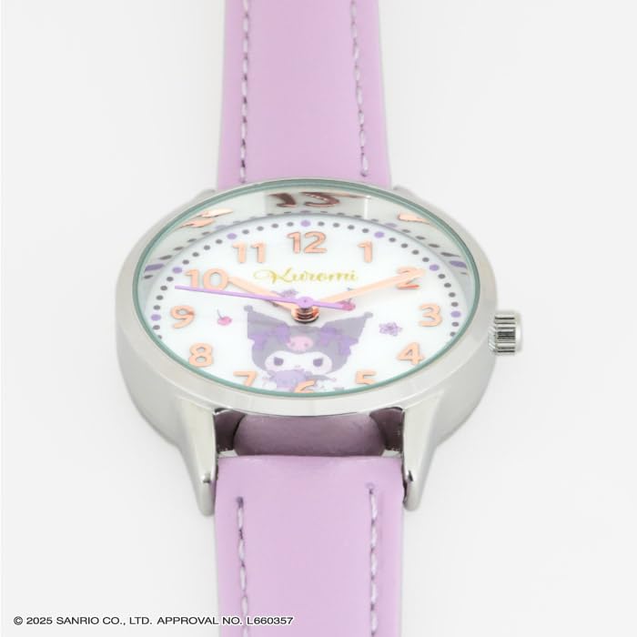 Sun Flame Co., Ltd. J-Axis Sanrio Модные часы Kuromi CR2C0005 Женские Фиолетовые