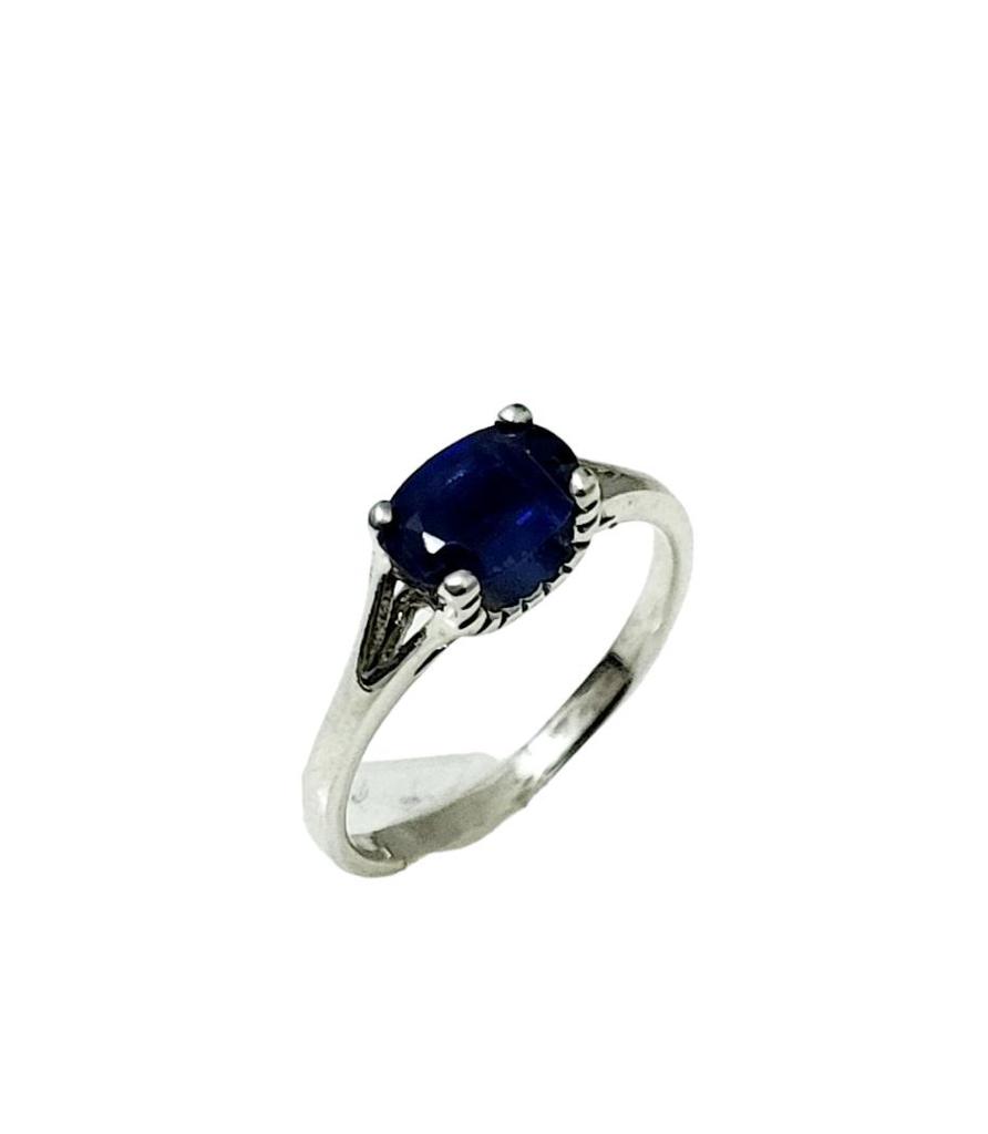 Дизайнерское кольцо из стерлингового серебра 925 пробы с натуральным кианитом, размер 4,25 (США)