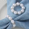 Exquisite Bead Napkin Ring Party Table Decoration 6pc
