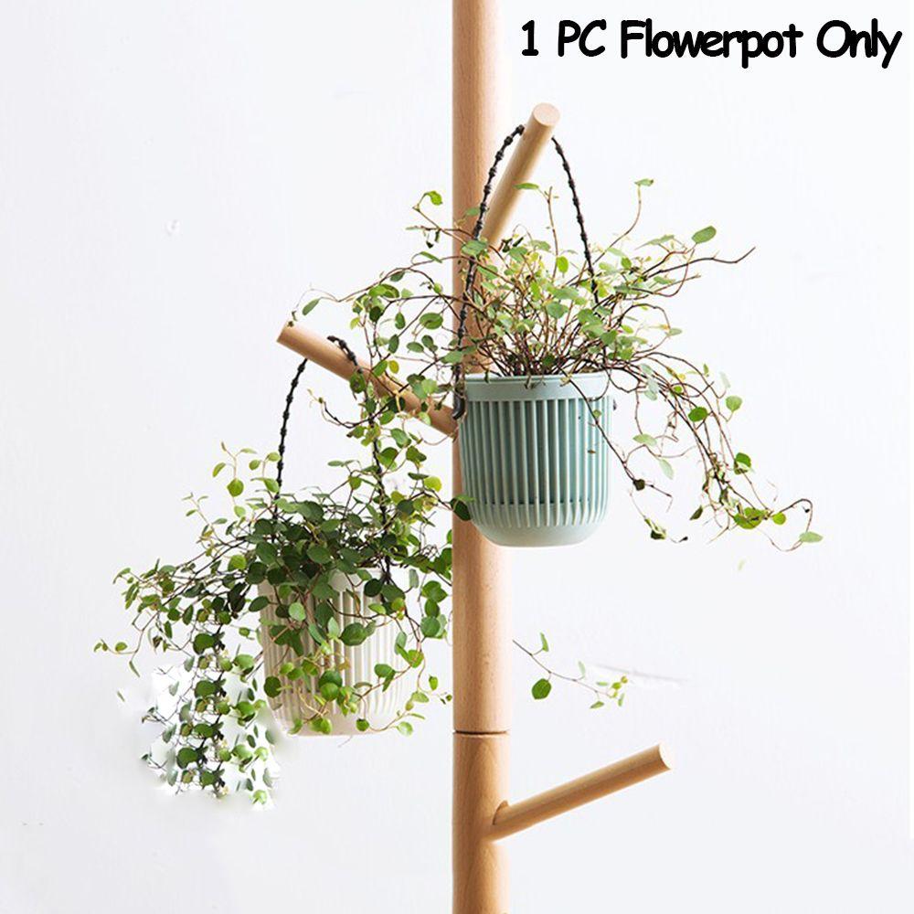 1 PC Plastic Home Decor Basket Garden Pot Double-layer Hanging Flowerpot Plants Holder