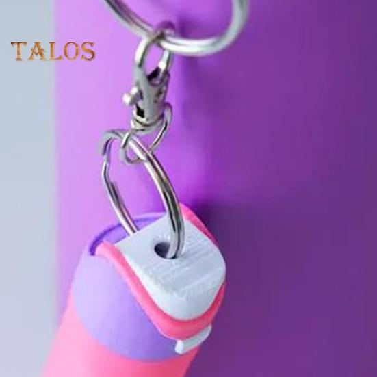 Keychain Lip Balm Stand Holder Multi-Functional Clip for Cotton Swabs Trinkets 3D Printed Lightweight Design Portable Keyring