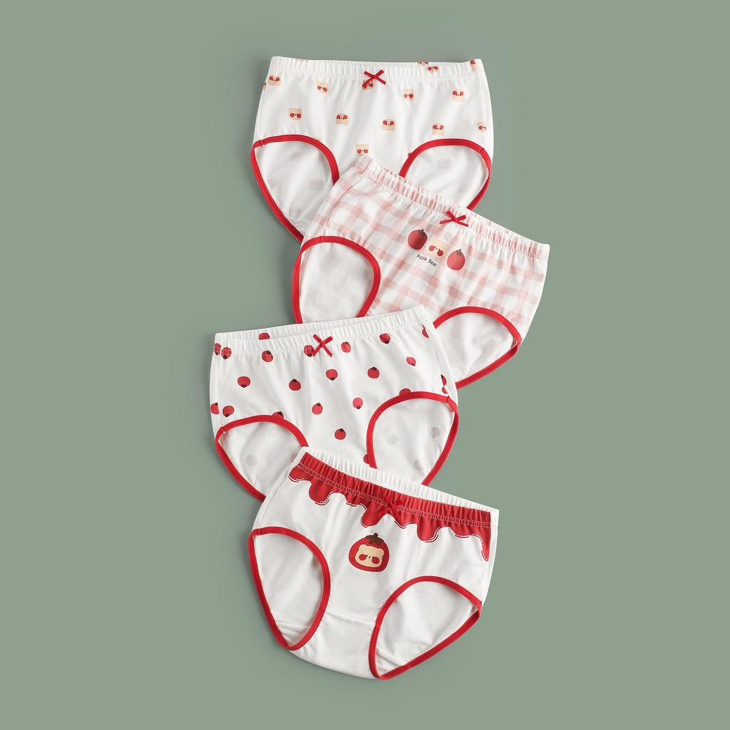 Детские антибактериальные шорты из хлопка с рисунком для девочек - Дизайн без ягодиц