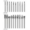 Carbide Burr Set Die Grinder Rotary Tool Rasp for Dremel Wood Carving Bits Metal Grinding Engraving Cutting Trimming Porting