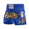 Metallic Letter Satin Boxing Shorts for Boys Kids - Fitness Trunks with Side Slit and Elastic Wide Waistband