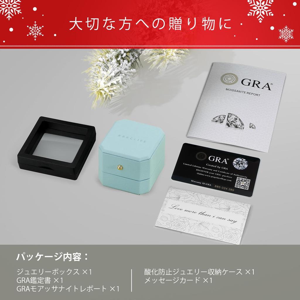 Moissanite Necklace for Single Diamond 2ct Large Moissanite S925 Silver Necklace Adjustable Gift for Women [KRKCLIFE] Women, Necklace, Pendant, Chain,