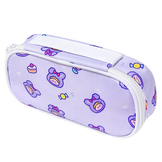 Многофункциональная сумка для хранения карандашей с ручкой, прочный чехол с милым кроликом и медведем