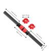3PCS Steel Weight Bar Set Threaded Ends Black and Red Dumbbell Dumbbell Handle Set  Home Gym