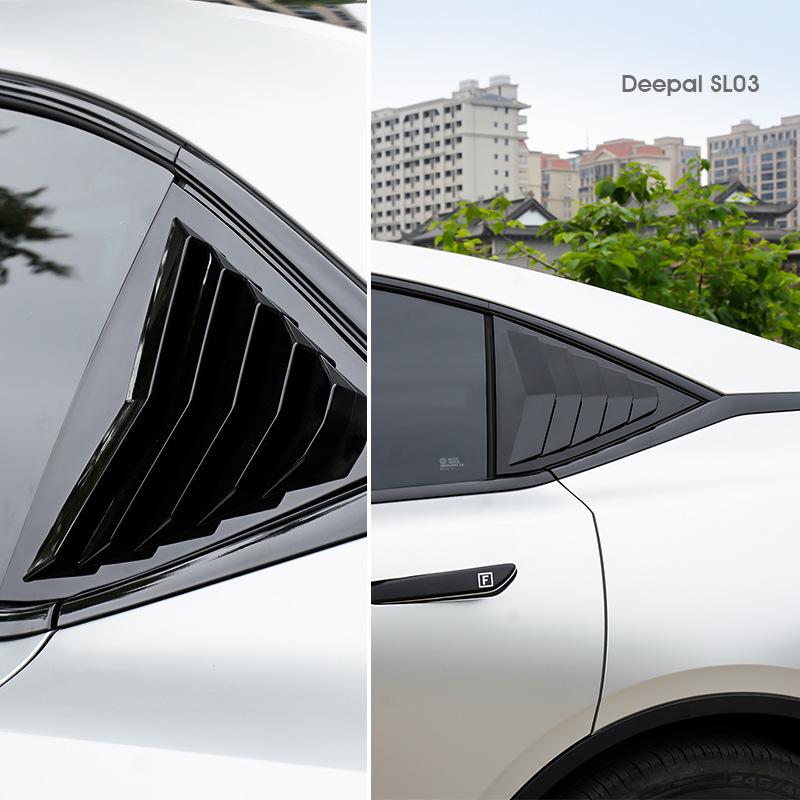 Deep Blue SL03 Rear Window Triangular Louver Decoration - Exterior Accessories for Cars