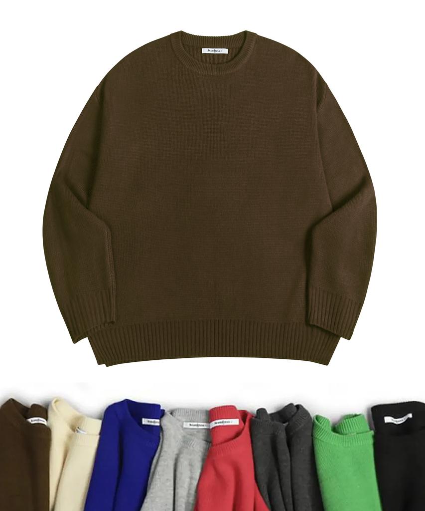 AVANDRESS Моющийся джемпер с круглым вырезом Hachi Knit_8Цветов