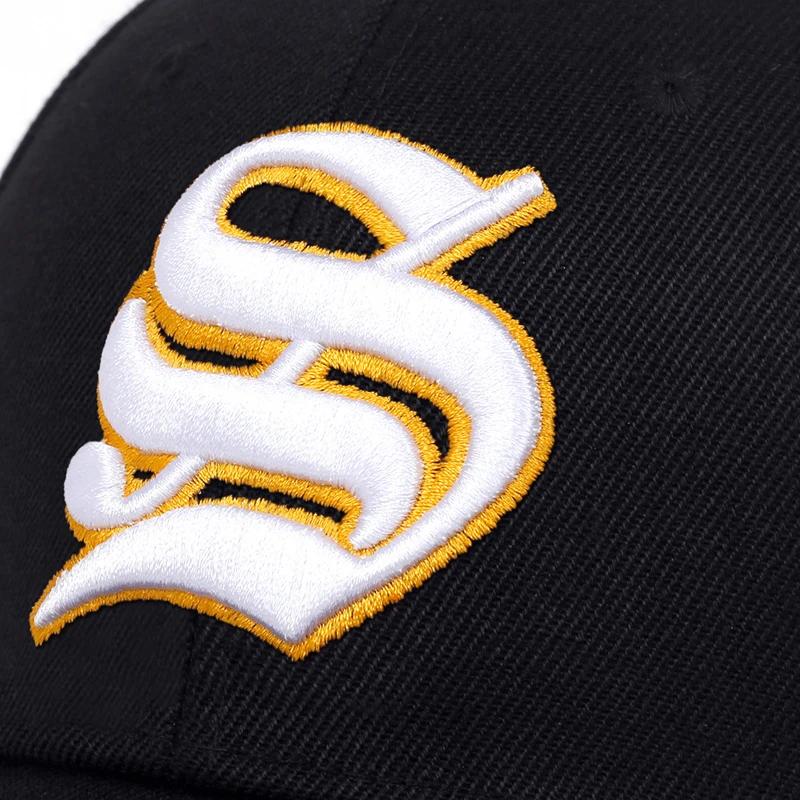 Бейсболки унисекс с вышитым тигром и буквой S на боку, весенние и осенние, регулируемые, повседневные, кепки для активного отдыха, кепка в стиле хип-хоп, солнцезащитная кепка
