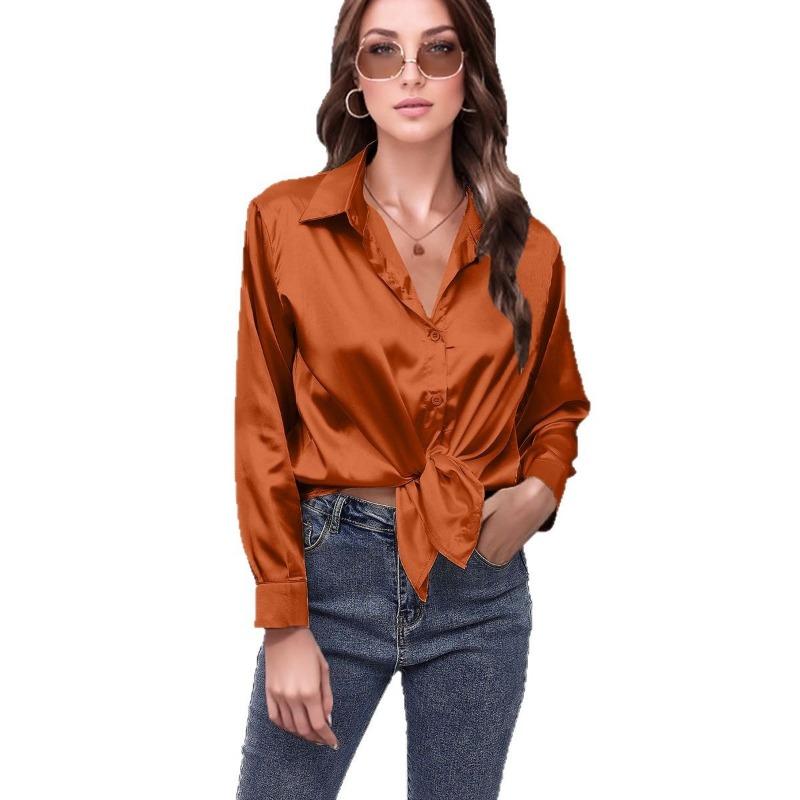 Плюс Размер Женская Весенняя Мода Новый Длинный Рукав Топ