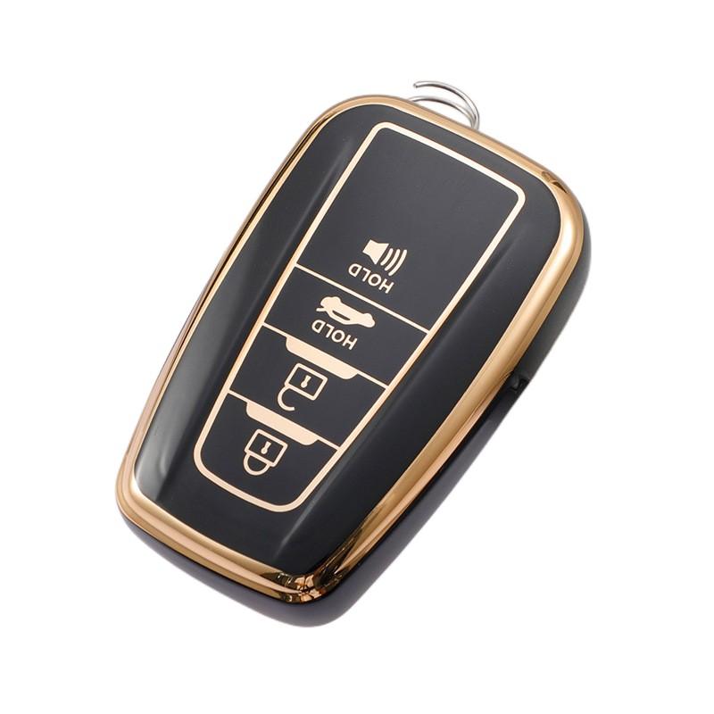 Модный чехол для ключей из ТПУ с полным покрытием для Toyota CHR C-HR RAV4 Land Cruiser Prius Camry Corolla Prado, брелок для ключей, аксессуары